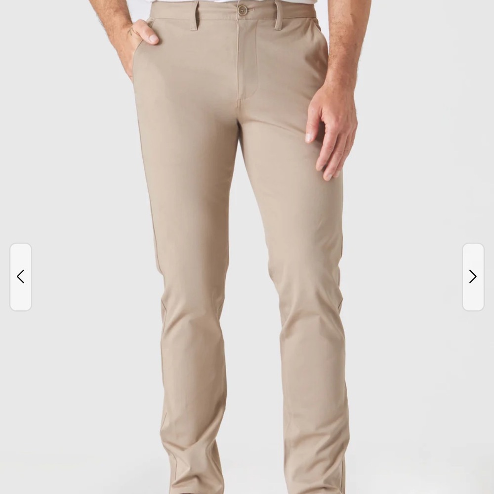 NWT True Classic Straight Brown and Tan Chinos - Picture 2 of 5